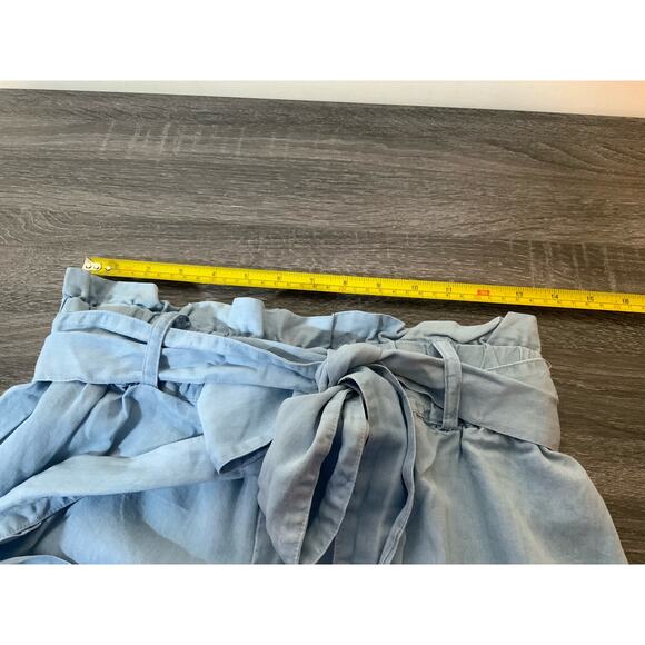 Forever21 Contemporary High Rise Wide Leg With Tie Belt Pants Womens Size L USED - Picture 5 of 7